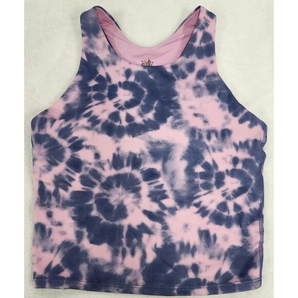 Athleta Girl Printed Long Distance Bra Top XL (14) Tie Dye - Picture 3 of 7